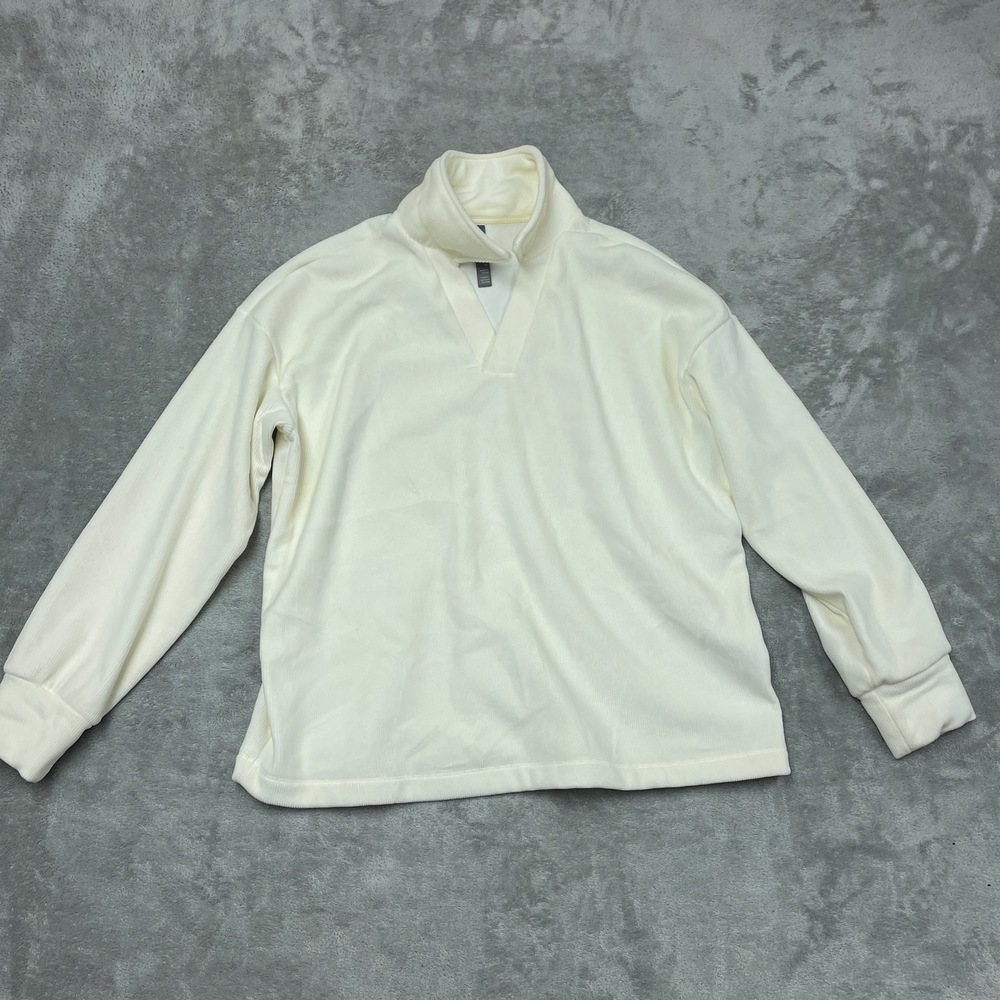 Mondetta Women's XL Pullover White Polyester Blend e0185